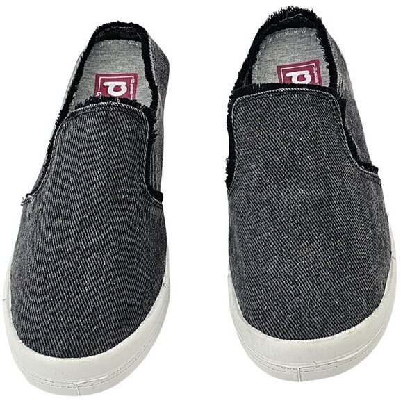 POP Womens Vibration Black Denim Canvas Slip-On Mule Slides Size 8M New No Box - Picture 9 of 10